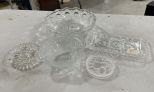 Glass Bowls, Tray, Candle Holder, Coaster