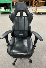 Black Vinyl Gaming Chair