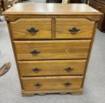 Late 20th Century Oak Chest of Drawers