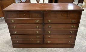 Mid Century Traditional Mahogany Dresser