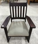 Circa 1910 Mission Style Oak Rocking Chair