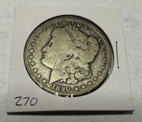 1890-O Morgan Silver Dollar