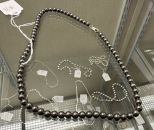 Italy .925 Chain Navajo Pearls with Sterling Beads