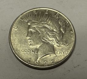 1922-D Peace Liberty Dollar