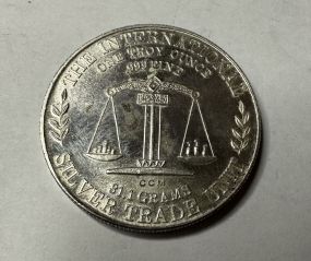 1980 Symbol of Freedom Silver Trade Unit 31.1 Grams 1 Troy Ounce