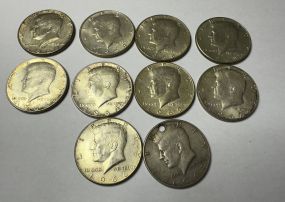 10 Kennedy Half Dollar 40% Silver