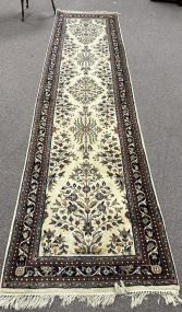 Indo Sardugh 3' x 12' Wool Runner