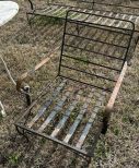 Vintage Metal Outdoor Patio Arm Chair