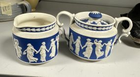 English Wedgwood Creamer and Sugar