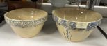 Two Stoneware Mixing Bowls