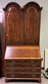 Beautiful Mahogany Georgian Secretary Bookcase