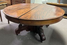 Antique Late 1800's Victorian Mahogany Dining Table