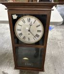 HBG Reproduction Mahogany Wall Clock