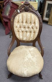 Late 1800's Victorian Style Parlor Chair