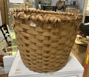 Vintage American Splint Oak Gathering Basket