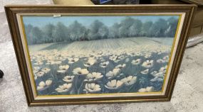 Reproduction Walter Baldwin Flower Field Painting