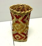 Choctaw Basket Hand Woven and Hand Cut Cane