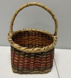 Choctaw Basket Hand Woven and Hand Cut Cane