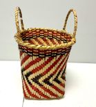 Choctaw Basket Hand Woven and Hand Cut Cane