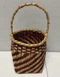 Choctaw Basket Hand Woven and Hand Cut Cane