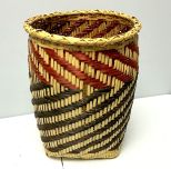 Choctaw Basket Hand Woven and Hand Cut Cane