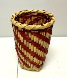 Choctaw Basket Hand Woven and Hand Cut Cane