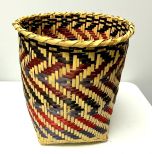 Choctaw Basket Hand Woven and Hand Cut Cane