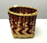 Choctaw Basket Hand Woven and Hand Cut Cane