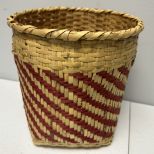 Choctaw Basket Hand Woven and Hand Cut Cane