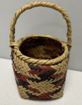 Choctaw Basket Hand Woven and Hand Cut Cane