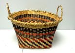 Choctaw Basket Hand Woven and Hand Cut Cane