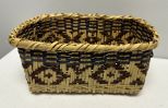 Choctaw Basket Hand Woven and Hand Cut Cane