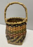 Choctaw Basket Hand Woven and Hand Cut Cane