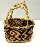 Choctaw Basket Hand Woven and Hand Cut Cane