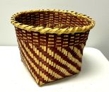 Choctaw Basket Hand Woven and Hand Cut Cane