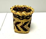 Choctaw Basket Hand Woven and Hand Cut Cane