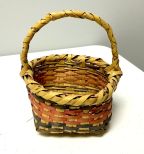 Choctaw Basket Hand Woven and Hand Cut Cane