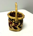 Choctaw Basket Hand Woven and Hand Cut Cane