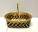 Choctaw Basket Hand Woven and Hand Cut Cane