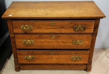 Oak Three Drawer Chest