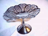 Silver Lace Candy Dish