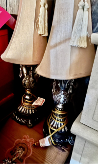 Two of many table lamps