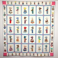 Quilt Variation of Sunbonnet Sue & Overall Sam