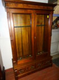 Walnut Bookcase/Gun Cabinet