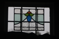 Old stained glass window