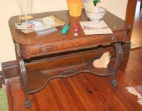 Very fine Oak Library Table.