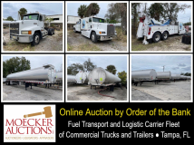 Fuel Transport And Logistic Carrier Fleet Of Commercial Trucks And Trailers 