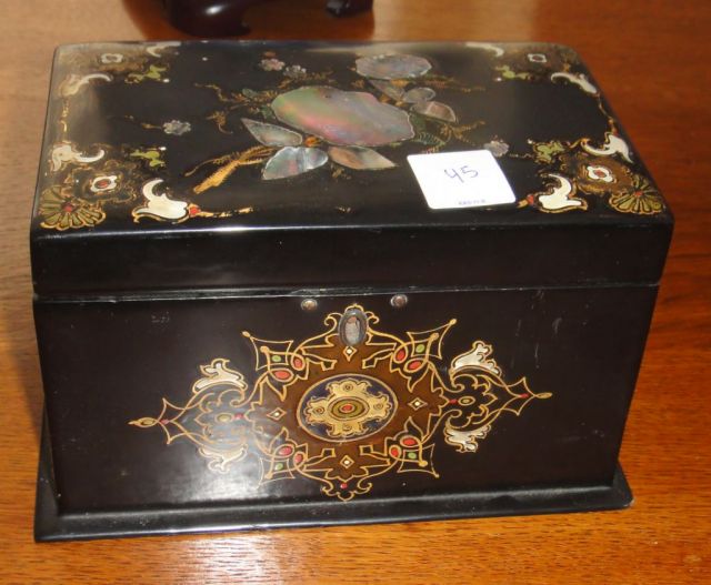 Victorian Mother of Pearl Tea Caddy