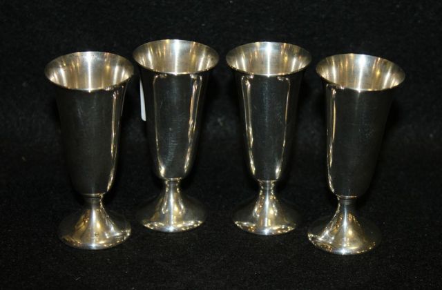 Set of Four Gorham Sterling Cordials