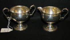 La Pierre Sterling Sugar and Creamer